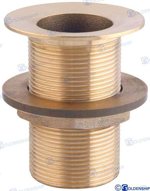 THROUGH HULL 1/2'' BRASS CR  | OEM  30770 | HULL | GOLDENSHIP