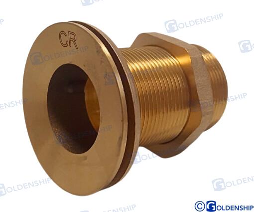 THROUGH HULL 1''1/2 BRASS CR  | OEM  30774 | HULL | GOLDENSHIP