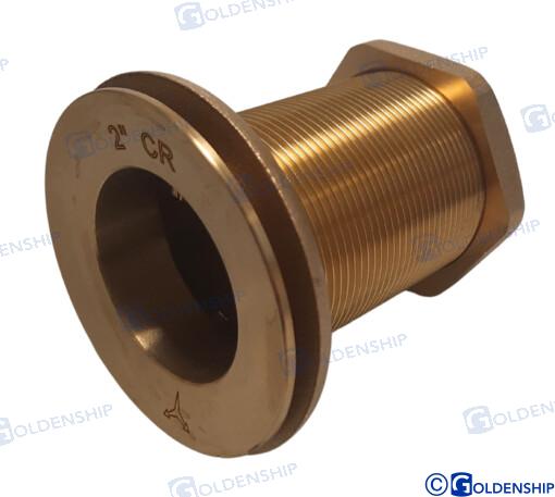 THROUGH HULL 2'' BRASS CR  | OEM  30775 | HULL | GOLDENSHIP