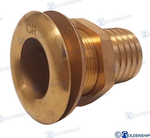 THROUGH HULL 1''1/2 BRASS CR  | OEM  30780 | HULL | GOLDENSHIP