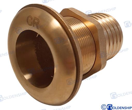 THROUGH HULL 2'' BRASS CR  | OEM  30781 | HULL | GOLDENSHIP