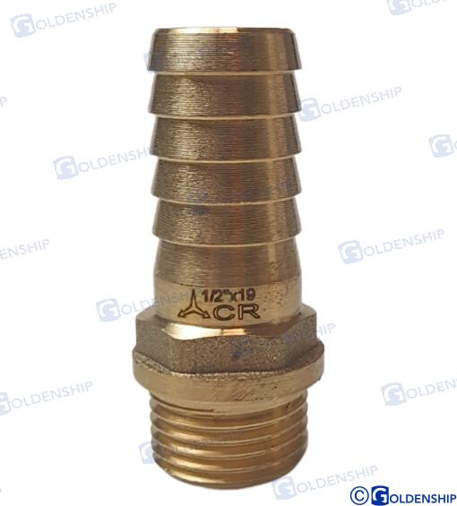 HOSE TAIL 1/2'' X 19 M. BRASS CR | OEM  30834 | HULL | GOLDENSHIP