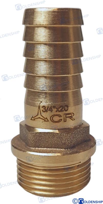 HOSE TAIL 3/4'' X 20 M. BRASS CR | OEM  30837 | HULL | GOLDENSHIP