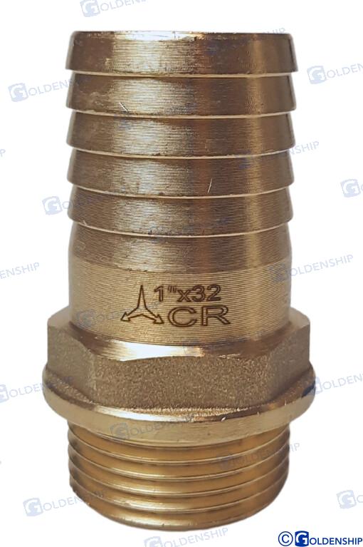 HOSE TAIL 1'' X 32 M. BRASS CR | OEM  30841 | HULL | GOLDENSHIP