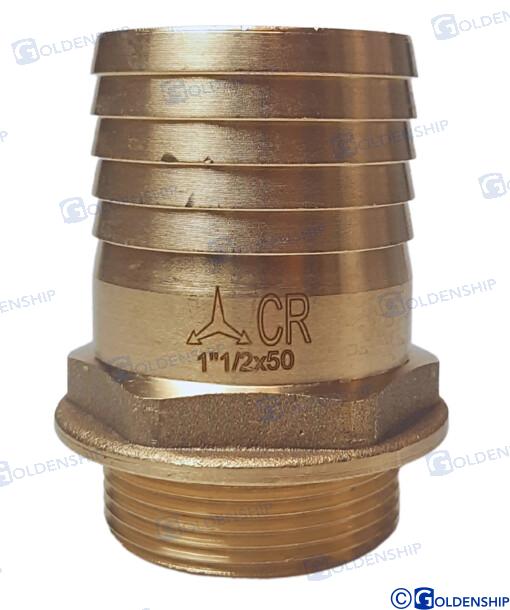 HOSE TAIL 1''1/2 X 50 M. BRASS CR | OEM  30849 | HULL | GOLDENSHIP