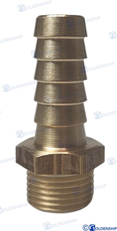 HOSE TAIL 3/8'' X 13 M. BRASS CR | OEM  30858 | HULL | GOLDENSHIP