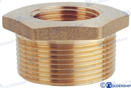 REDUCING BUSH 3/4'' X 1/2''  M.F. BRASS  | OEM  30877 | HULL | GOLDENSHIP