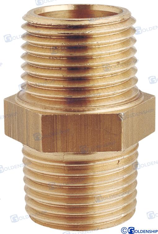 EQUAL NIPPLE 1/4'' M. BRASS CR | OEM  30900 | HULL | GOLDENSHIP