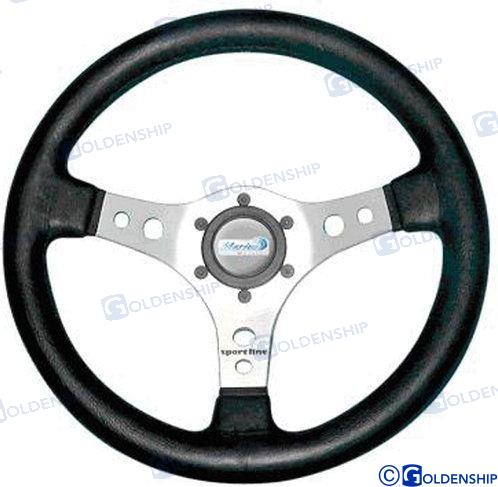 STEERING WHEEL OCEANO 330MM BLACK | OEM  41143 | STEERING WHEEL | GOLDENSHIP