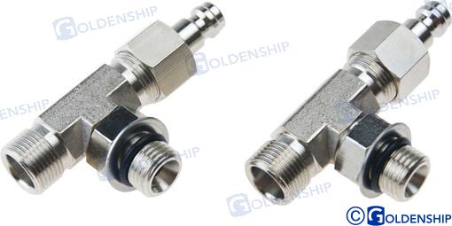 "T" FITTING WITH BLEEDER (2) | OEM  41220 | CABLES | GOLDENSHIP