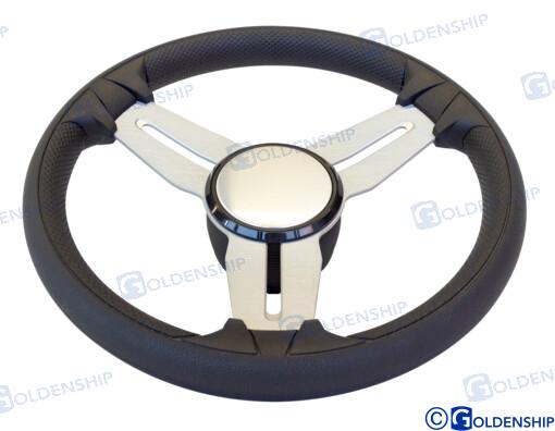 STEERING WHEEL MOD. 015A 350MM BLACK | OEM  41280 | STEERING WHEEL | GOLDENSHIP