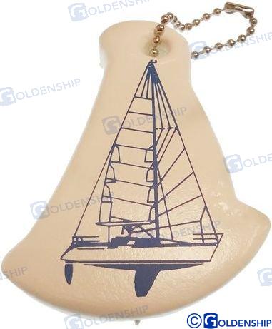 VINYL FLOATED KEY CHAIN | OEM  41486 | CHANDLERY | GOLDENSHIP