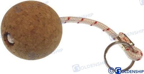 CORK FLOAT KEY CHAIN 53MM | OEM  41489 | CHANDLERY | GOLDENSHIP