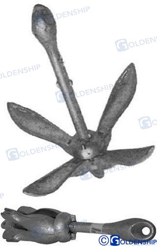 GRAPNEL ANCHOR TYPE "A" 1.5 KG | OEM  61010 | GOLDENSHIP