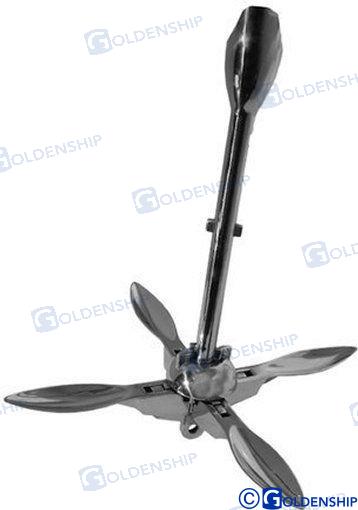 GRAPNEL ANCHOR AISI-316 1.5 KG. | OEM  61016 | GOLDENSHIP