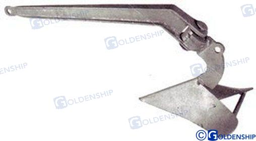 PLOUGH ANCHOR HOT D. GALV. 7 KG | OEM  61021 | GOLDENSHIP