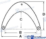 BOW FENDER 36X25 | OEM  62001 | FENDERS | GOLDENSHIP