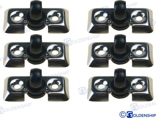 PACK OF 6 - FENDER HOOK XX. & PLASTIC | OEM  62063 | FENDERS | GOLDENSHIP