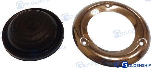 RUBBER CAP WITH S.S. FLANGE BLACK | OEM  63093 | FENDERS | GOLDENSHIP