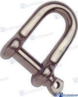 D SHACKLE, SCREW PIN 4MM (2) | OEM  71001 | D SHACKLE | GOLDENSHIP