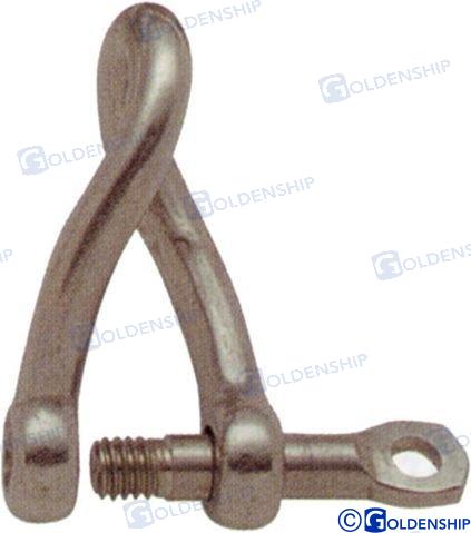 LONG TWIST SHACKLE AISI-316 5MM (2) | OEM  71035 | HARDWARE | GOLDENSHIP