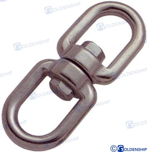 SWIVEL, EYE & EYE AISI-316 6MM (PACK 10) | OEM  71101B | HARDWARE | GOLDENSHIP