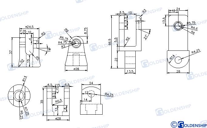 ANCHOR CONNECTOR S. SWIVEL 6-8MM | OEM  71131 | CONNECTOR | GOLDENSHIP