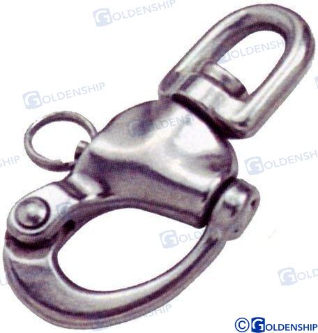 EYE SWIVEL SNAP SHACKLE 70 MM (10) | OEM  71210B | HARDWARE | GOLDENSHIP