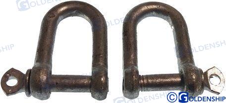 DEE SHACKLE HOT D. GALV. 6MM (PACK 2) | OEM  71250 | HARDWARE | GOLDENSHIP