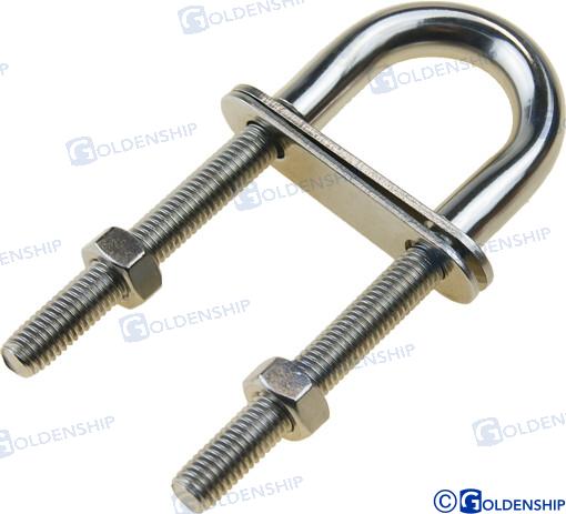 U BOLT S. STEEL M8X100 | OEM  72030 | HARDWARE | GOLDENSHIP