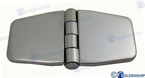 COVERED HUT HINGE SS316 38.2*81.2 MM | OEM  72145 | COVER | GOLDENSHIP