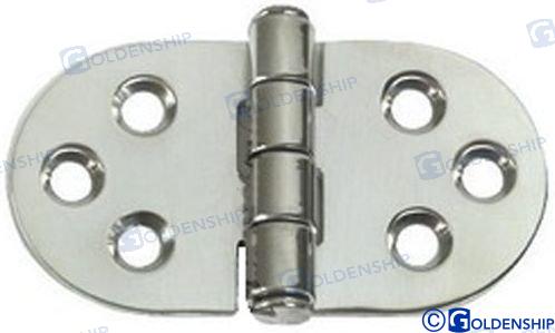 HINGE W/CENTRAL PIN 76X38 MM (2) | OEM  72186 | HARDWARE | GOLDENSHIP