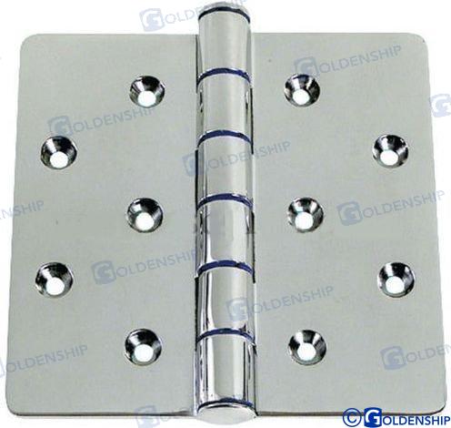 INOX HINGE 102X102 | OEM  72187 | HARDWARE | GOLDENSHIP