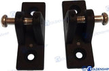 NYLON DECK HINGE BLACK (2) | OEM  72236 | HARDWARE | GOLDENSHIP