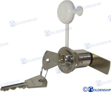 CAM LOCK WITH KEY 16MM. | OEM  72381 | CAMS | GOLDENSHIP