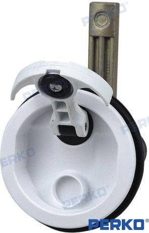 FLUSH LOCK WHITE | OEM  72411 | HARDWARE | GOLDENSHIP