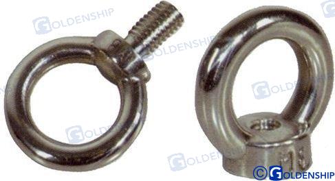 EYE BOLT & NUT FEMALE | OEM  73037 | HARDWARE | GOLDENSHIP