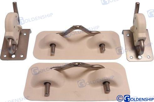 SNAP DAVITS FOR INFLATABLE BOATS GREY | OEM  73125 | HARDWARE | GOLDENSHIP