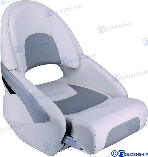 SEAT PLASTIC SHELL WHITE/GREY | OEM  73253 | HARDWARE | GOLDENSHIP