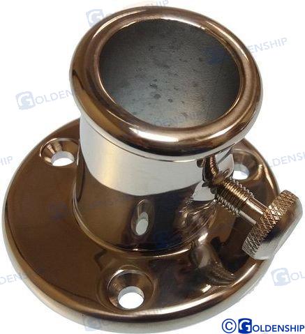 FLAG POLE SOCKET ANGLE 25 MM. | OEM  73312 | HARDWARE | GOLDENSHIP