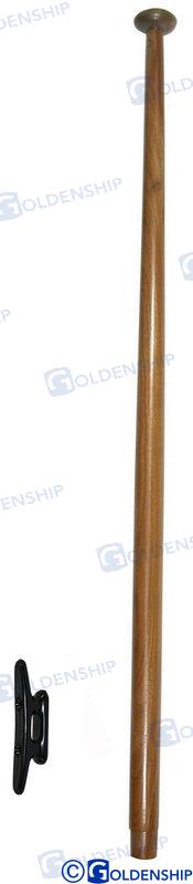 TEAK FLAG POLE 25*60 CM | OEM  73315 | HARDWARE | GOLDENSHIP