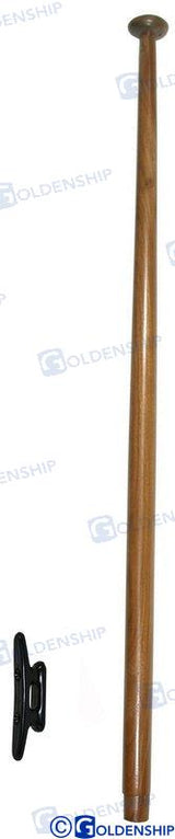 TEAK FLAG POLE 25*75 CM | OEM  73316 | HARDWARE | GOLDENSHIP