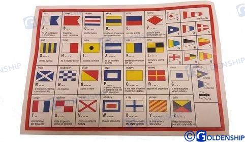 INTERNATIONAL CODE FLAG 40X60 CM | OEM  73442 | HARDWARE | GOLDENSHIP