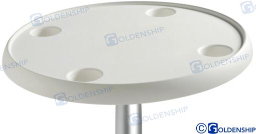 TABLE ROUND WHITE  610 MM | OEM  73490 | ACCESSORIES | GOLDENSHIP