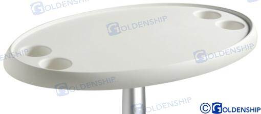 TABLE OVAL WHITE 762 X 457 MM | OEM  73491 | ACCESSORIES | GOLDENSHIP