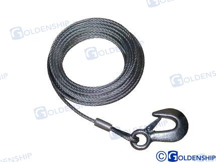 WINCH CABLE & HOOK 5MM*10M | OEM  76035 | TRAILERS | GOLDENSHIP