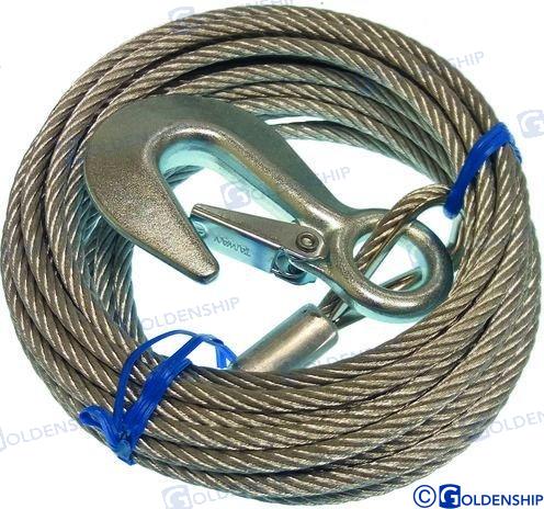 WINCH CABLE & HOOK DIA.5MM*6M | OEM  76036 | TRAILERS | GOLDENSHIP