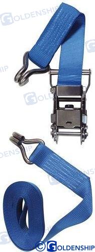 RATCHET TIE S.S. 1,5" - BLUE - 6 M | OEM  76124 | TRAILERS | GOLDENSHIP