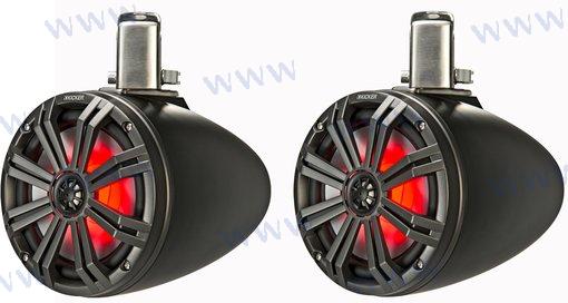 KM MARINE 8" (200 MM) TOWER COAXIAL CHAR | OEM  45KMTC8 | SPEAKERS | KICKER AUDIO