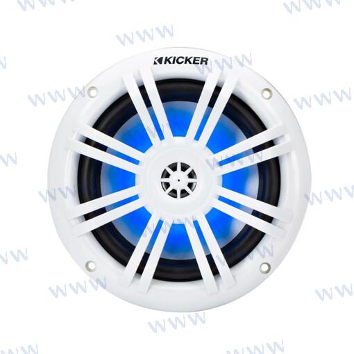 KM MARINE 6,5" WHITE LED GRILL | OEM  49KM604WL | SPEAKERS | KICKER AUDIO